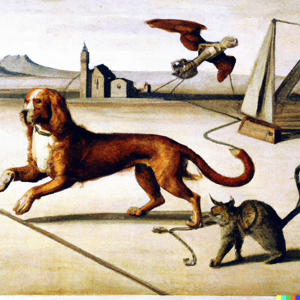 DALLE-2023-02-23-12.03.25---Leonardo-Da-Vincis-A-cat-is-chasing-a-dog.png